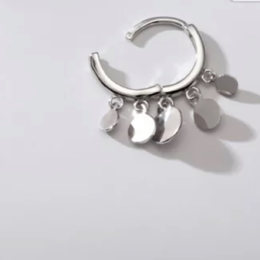 NEW 925 STERLING SILVER SMALL CIRCLE HOOP EARRINGS, NICE EARRINGS, CUTE EARRINGS - Picture 5 of 7